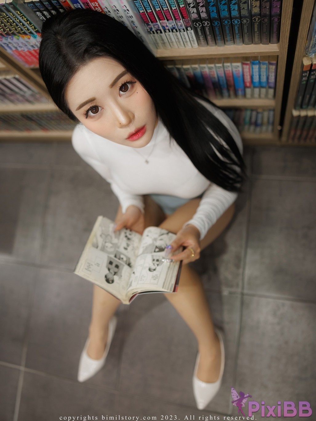 Bimilstory Bomi Vol.38 Part timer Girl at a Comic Book Cafe Part 1 PixiBB.COM 041