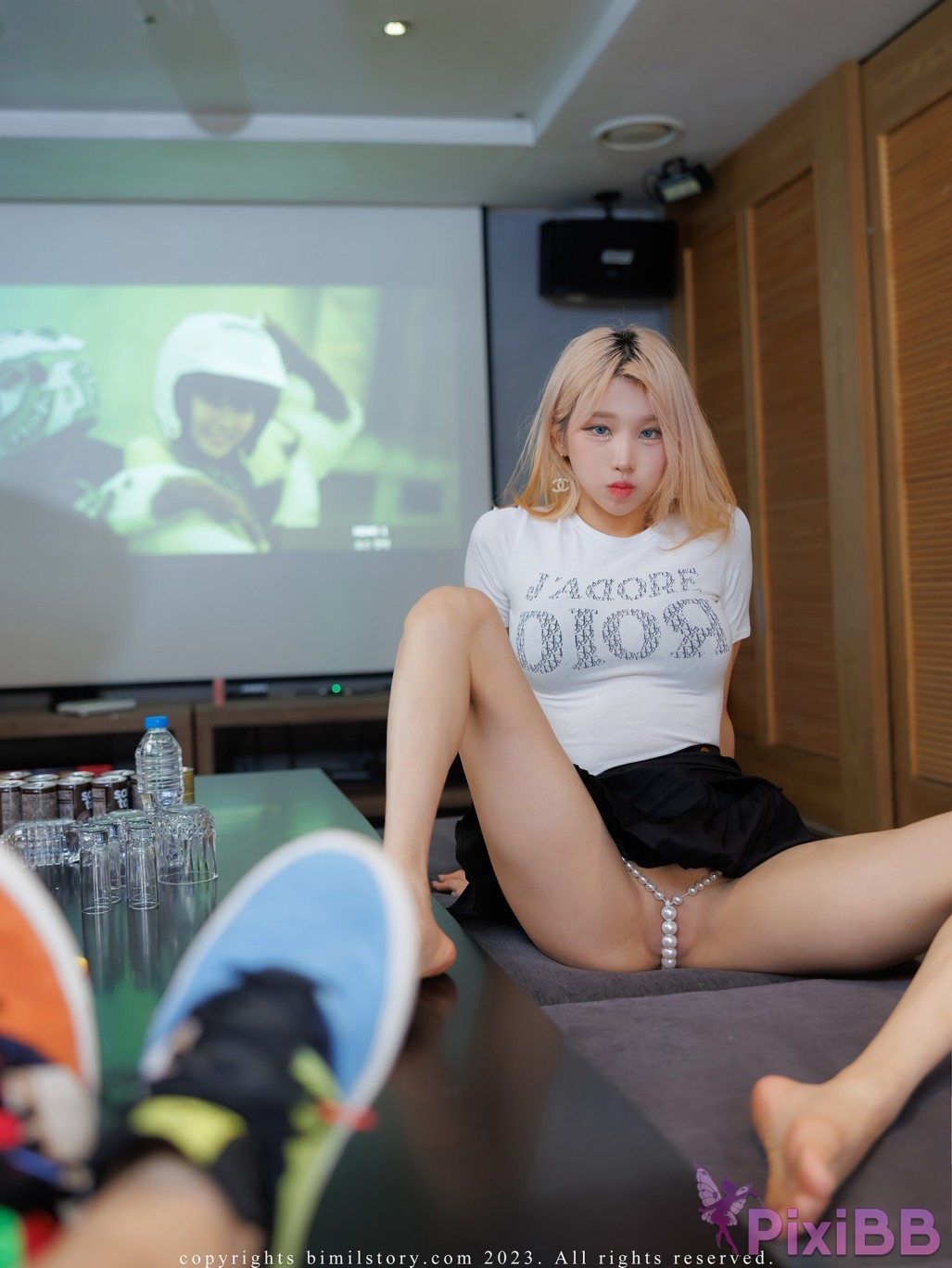 Bimilstory Taeri Vol.14 Karaoke Girl Bead Panty PixiBB.COM 031
