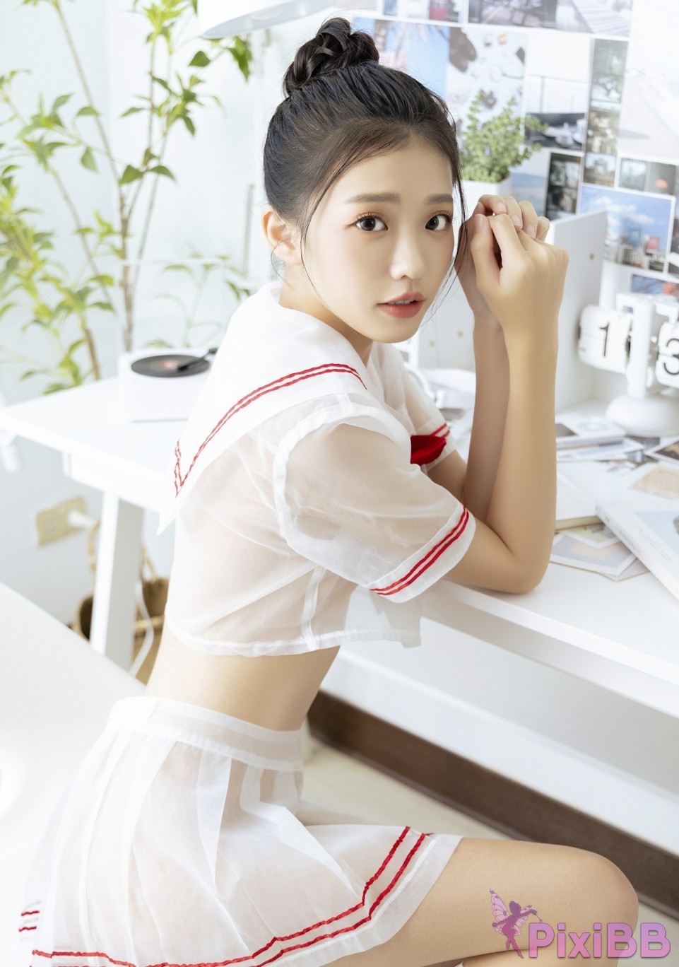 JVID Yan yan Angel E sports girl super cute small breast beautiful girl PixiBB.COM 011