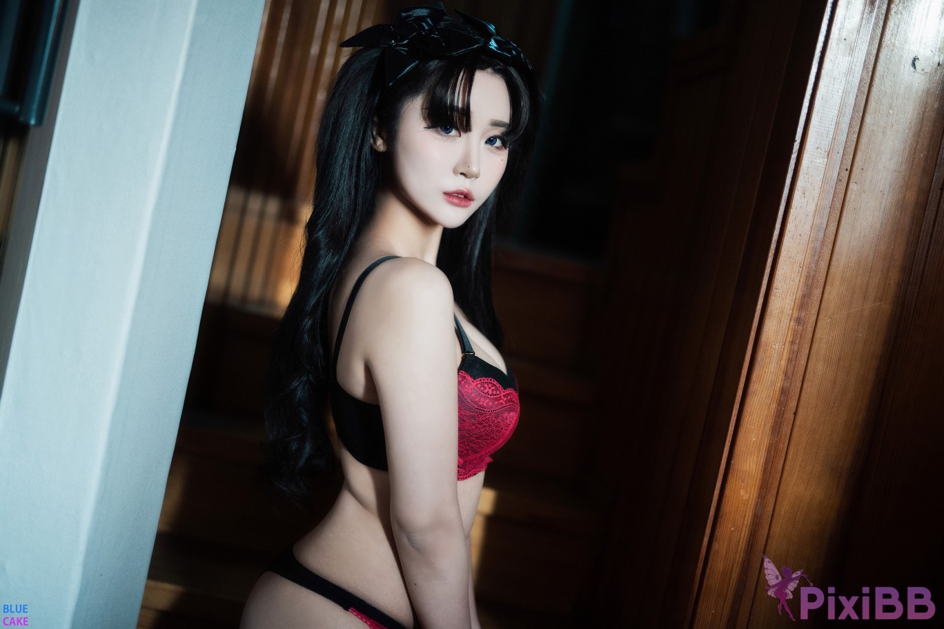 BLUECAKE Bomi and Zia Fate Saber x Thosaka Rin Lingerie.Ver PixiBB.COM 019