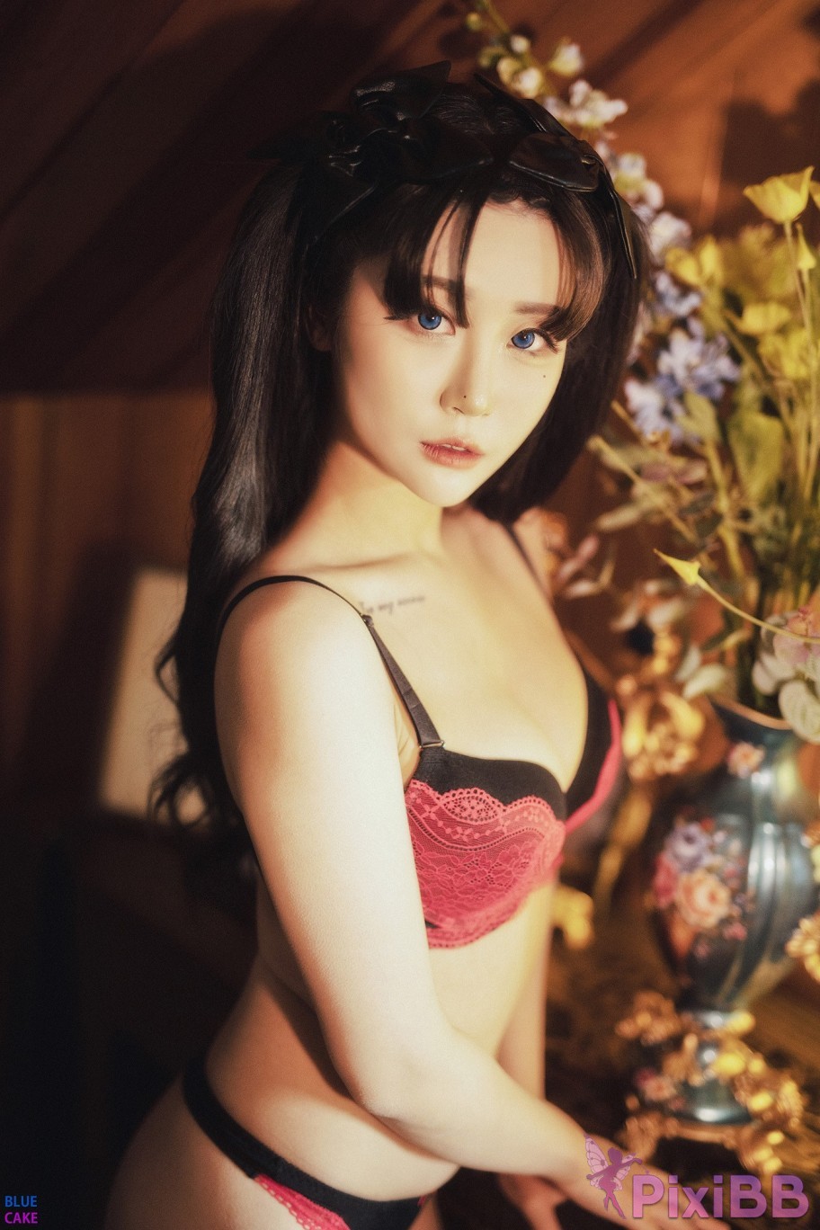 BLUECAKE Bomi and Zia Fate Saber x Thosaka Rin Lingerie.Ver PixiBB.COM 022