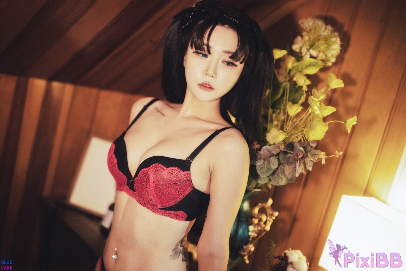 BLUECAKE Bomi and Zia Fate Saber x Thosaka Rin Lingerie.Ver PixiBB.COM 025