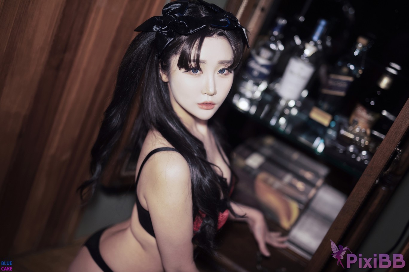 BLUECAKE Bomi and Zia Fate Saber x Thosaka Rin Lingerie.Ver PixiBB.COM 033