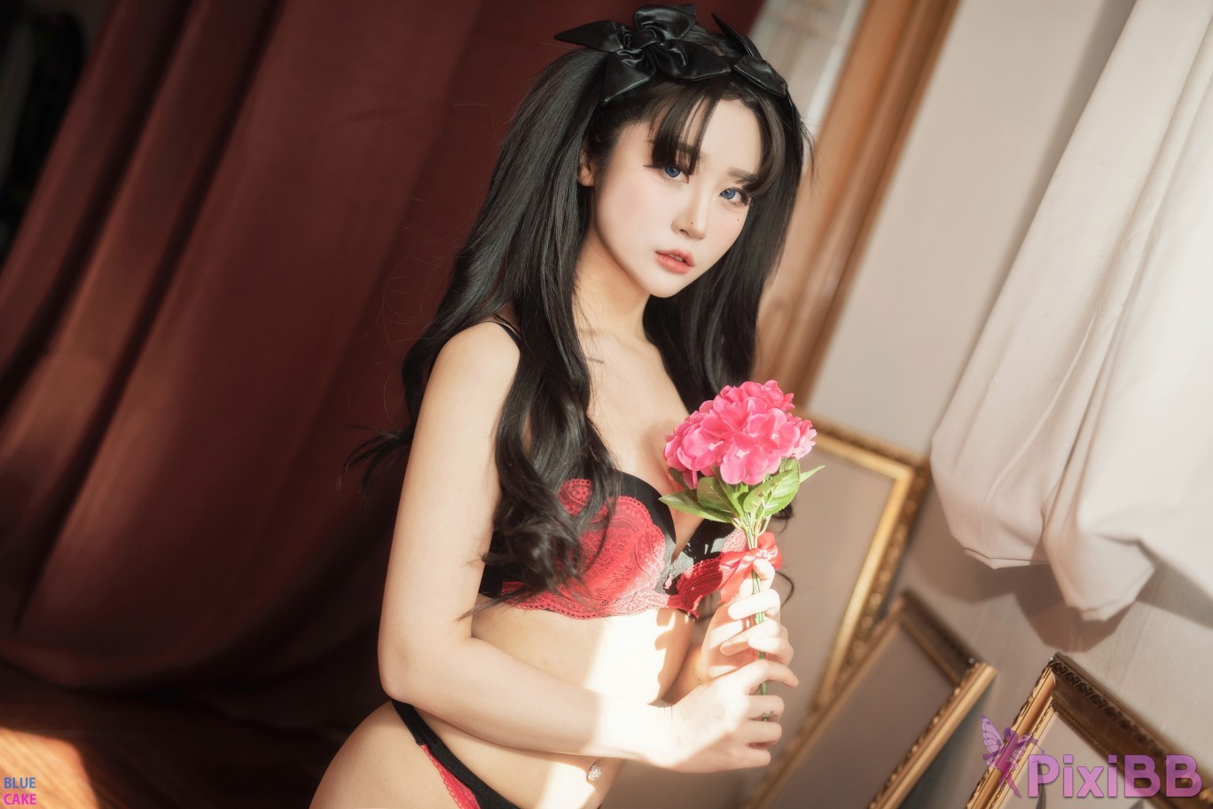 BLUECAKE Bomi and Zia Fate Saber x Thosaka Rin Lingerie.Ver PixiBB.COM 047