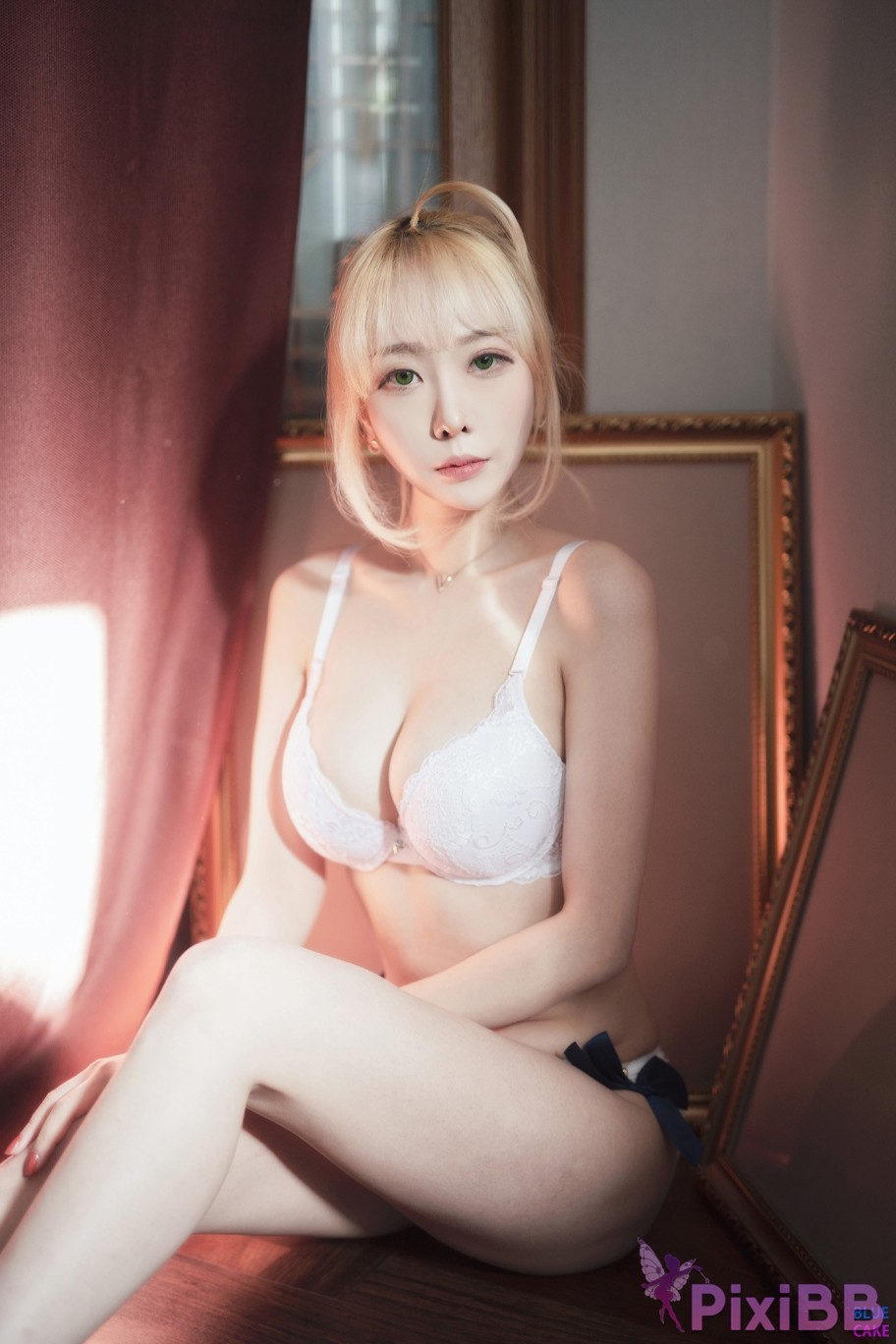 BLUECAKE Bomi and Zia Fate Saber x Thosaka Rin Lingerie.Ver PixiBB.COM 068