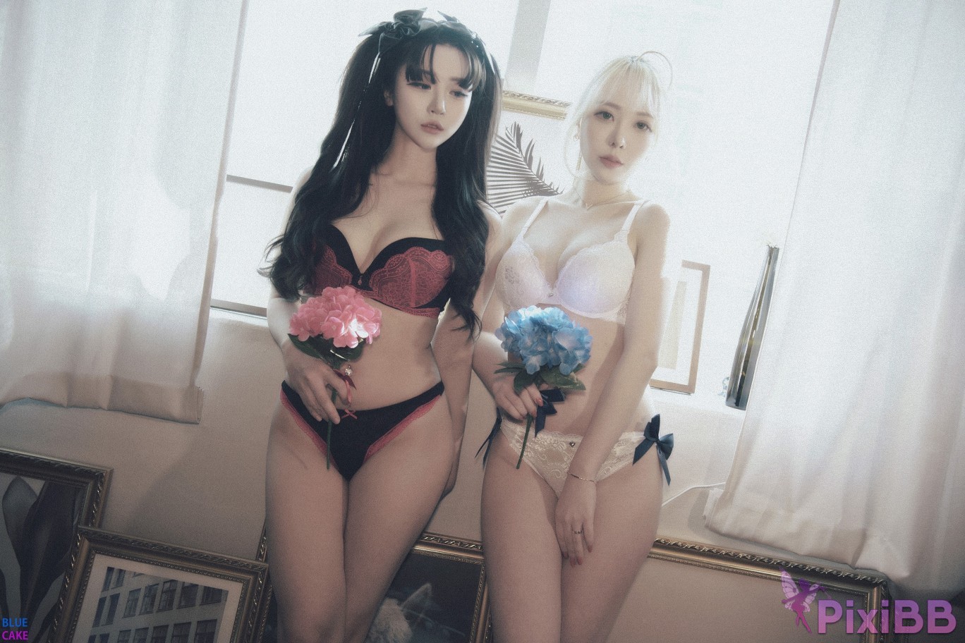 BLUECAKE Bomi and Zia Fate Saber x Thosaka Rin Lingerie.Ver PixiBB.COM 109