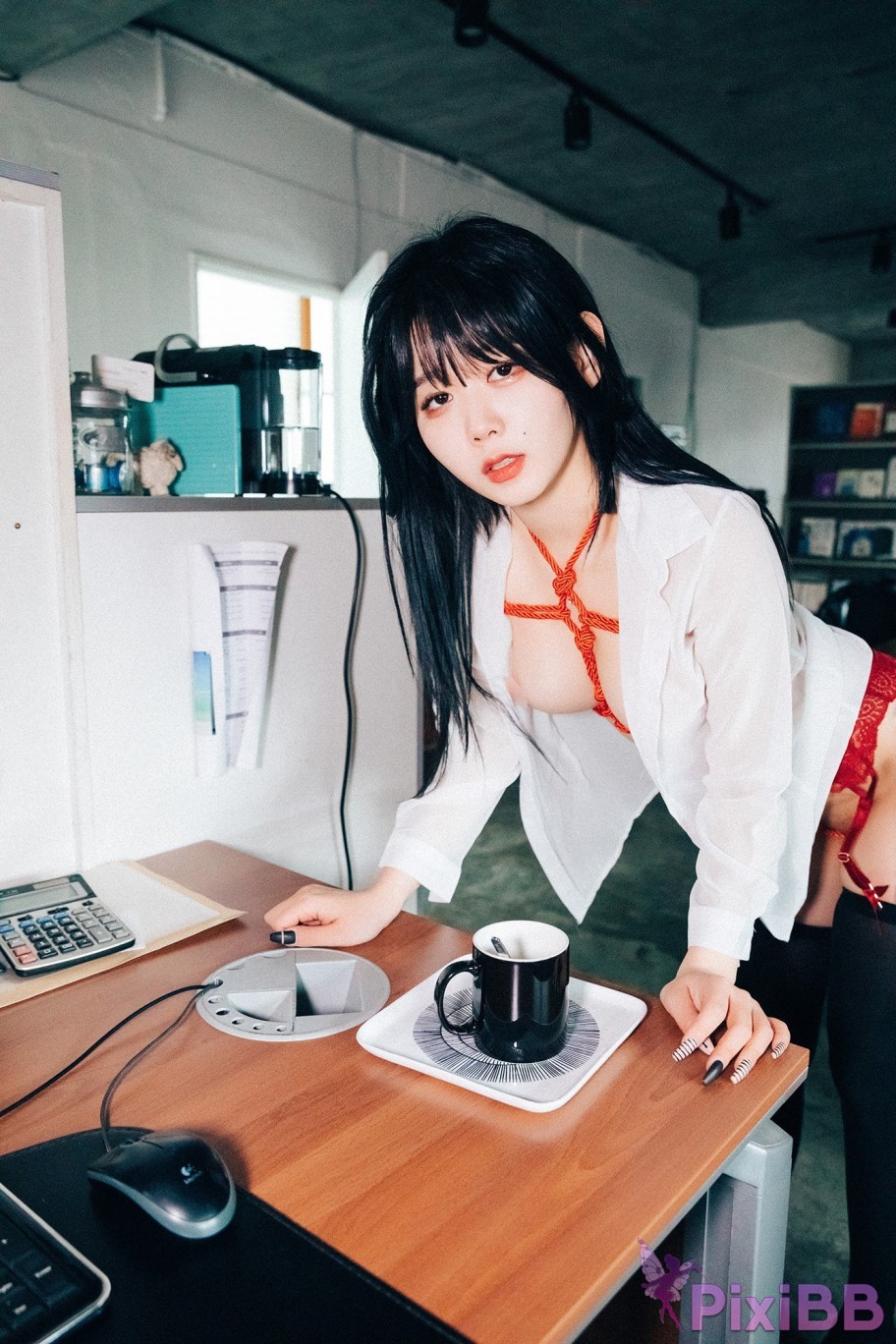 Loozy Zia Office slave PixiBB.COM 098