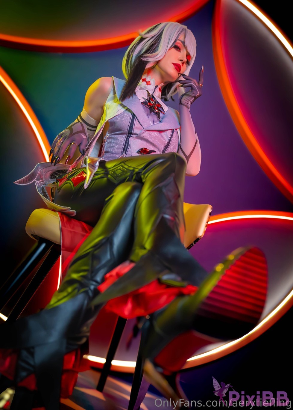 Aery Tiefling Arlecchino The Knave Genshin Impact PixiBB.COM 013