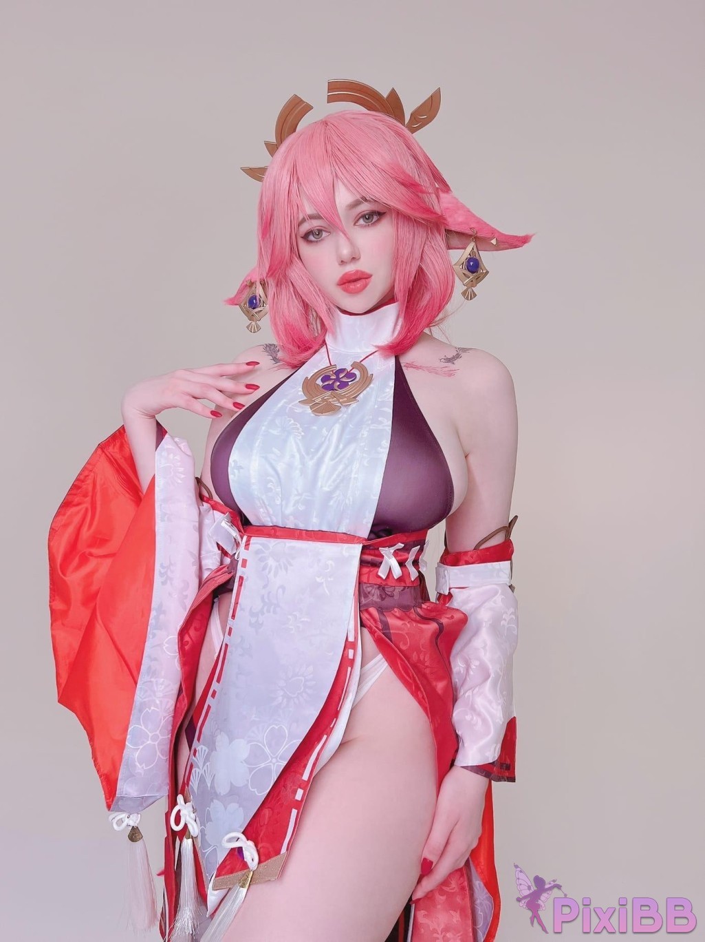 Alina Becker Yae Miko Genshin Impact PixiBB.COM 027