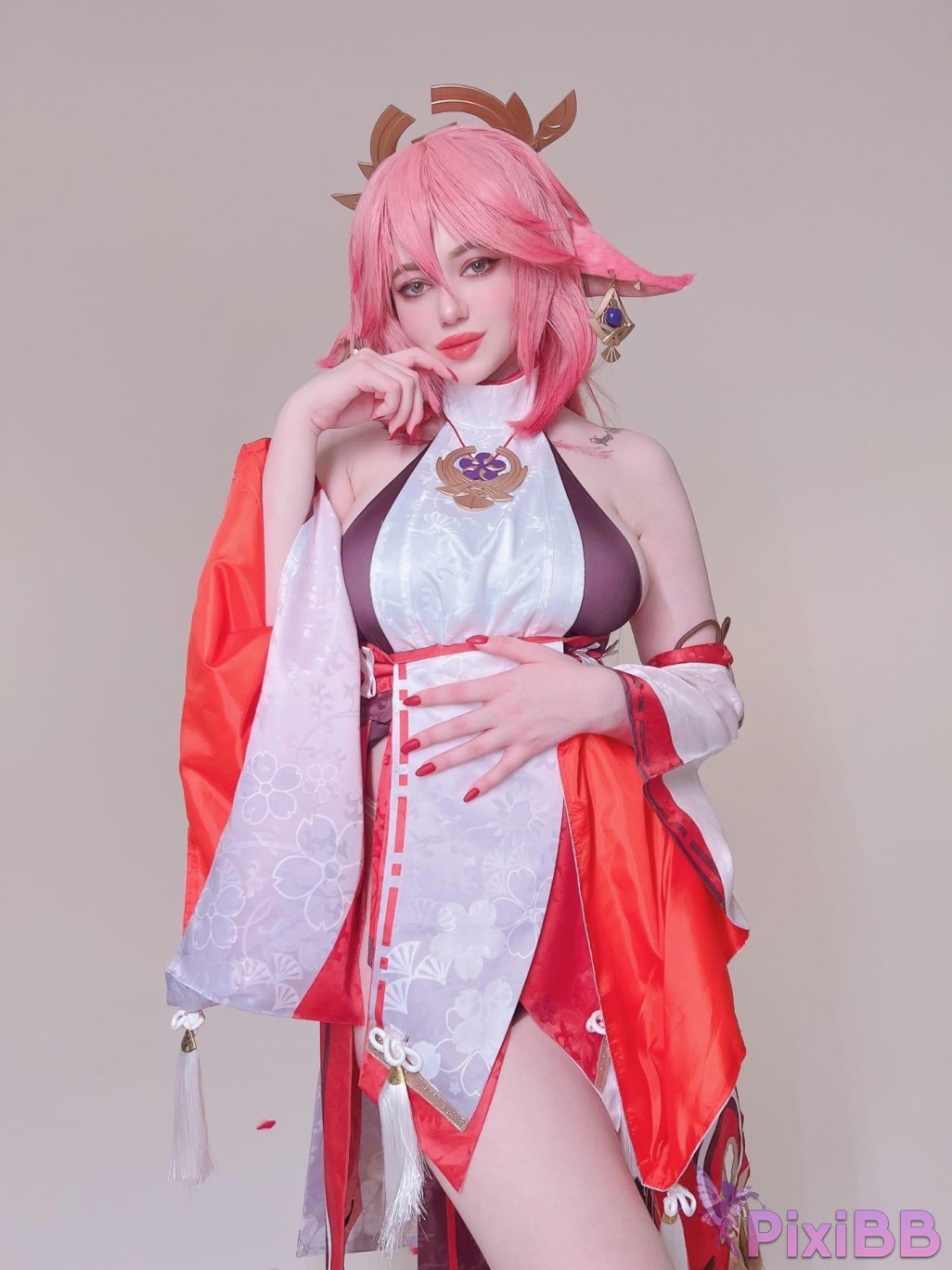 Alina Becker Yae Miko Genshin Impact PixiBB.COM 028