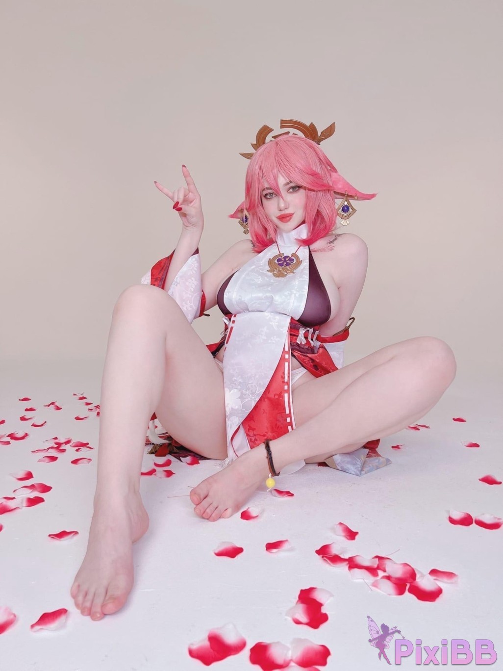 Alina Becker Yae Miko Genshin Impact PixiBB.COM 033