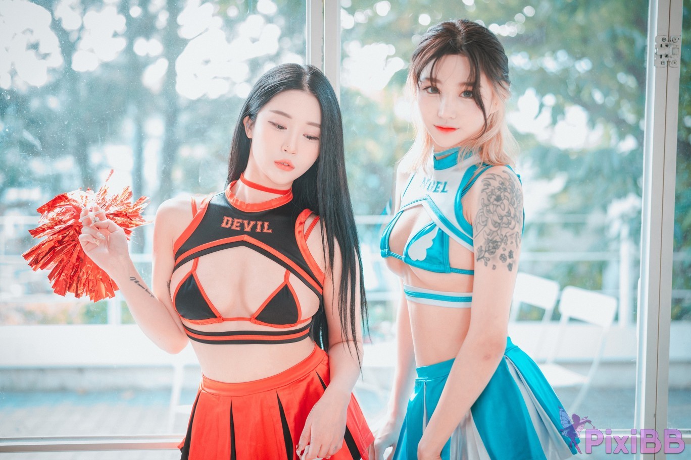 DJAWA Photo Tae Ri and Bomi Devil 666 and Angel 777 PixiBB.COM 004